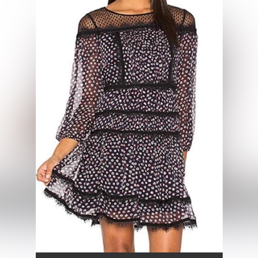 DIANE VON FURSTENBERG s4 ‘Jamie’ SILK/LACE dress-beautiful-SILK/LACE-lined